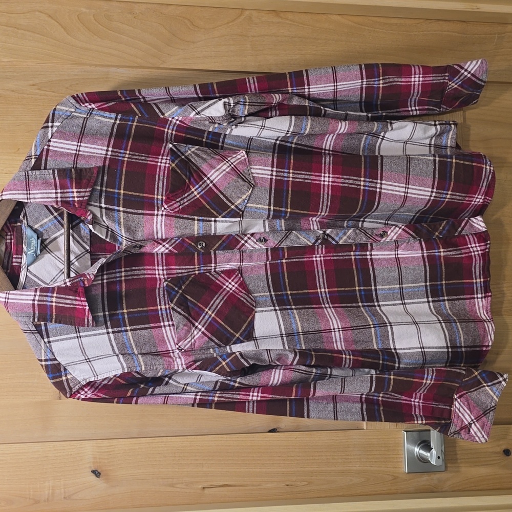 Natural Reflections Flannel Button Down Sz XL